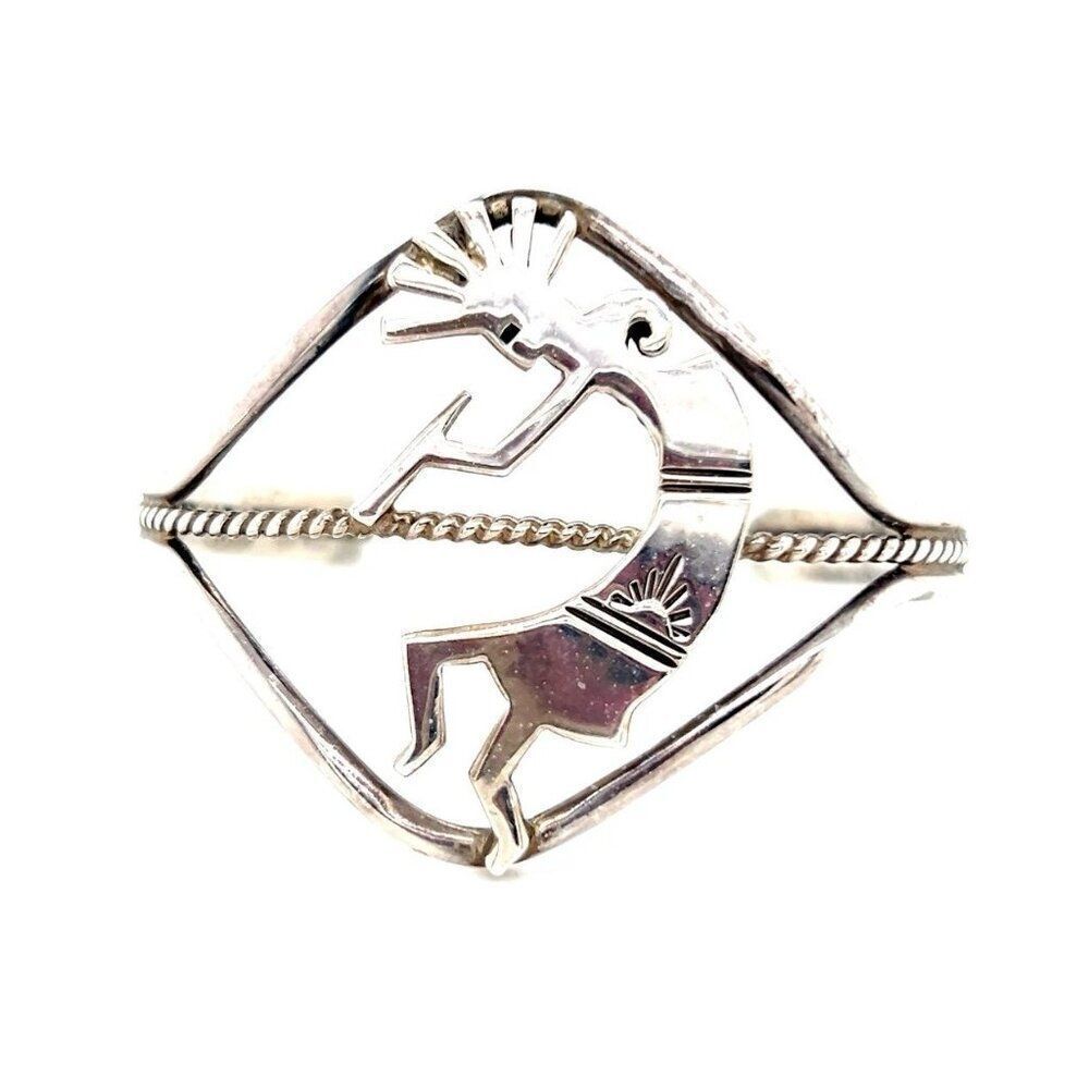 Vintage Sterling Kokopelli Cuff